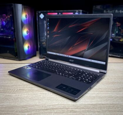 Ігровий ноутбук Acer Aspire 7 A715 / 15.6" (1920x1080) IPS / AMD Ryzen 5 5500U (6 (12) ядер по 2.1 - 4.0 GHz) / 8 GB DDR4 / 512 GB SSD / nVidia GeForce GTX 1650, 4 GB GDDR5, 128-bit / WebCam