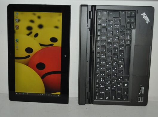 Ноутбук-трансформер Б-клас Lenovo ThinkPad Helix 20CH / 11.6" (1920x1080) TN Touch / Intel Core M-5Y10 (2 (4) ядра по 0.8 - 2.0 GHz) / 8 GB DDR3 / 256 GB SSD / Intel HD Graphics 5300 / WebCam / LTE / Windows 10 Pro + Клавіатура