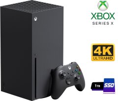 Игровая консоль Microsoft Xbox Series X / AMD Ryzen Zen 2 Custom (8 ядер по 3.8 GHz) / 16 GB GDDR6 / 1000 GB SSD / AMD Radeon RDNA 2, 16 GB GDDR6, 320-bit / Blu-Ray / WiFi + джойстик