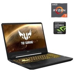 Игровой ноутбук Asus TUF FX505D / 15.6" (1920x1080) IPS / AMD Ryzen 7 3750H (4 (8) ядра по 2.3 - 4.0 GHz) / 16 GB DDR4 / 240 GB SSD + 500 GB HDD / nVidia GeForce GTX 1650, 4 GB GDDR5, 128-bit / WebCam