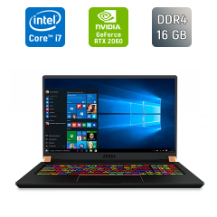 Ігровий ноутбук Б-клас MSI MS-17G3 / 17.3" (1920x1080) IPS / Intel Core i7-10875H (8 (16) ядер по 2.3 - 5.1 GHz) / 16 GB DDR4 / 512 GB SSD / nVidia GeForce RTX 2060, 6 GB GDDR6, 192-bit / WebCam / Windows 10