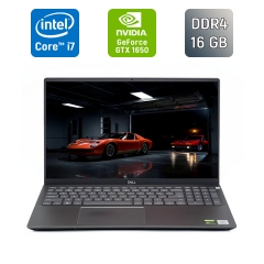 Игровой ноутбук Dell Vostro 7500 / 15.6" (1920x1080) IPS / Intel Core i7-10750H (6 (12) ядер по 2.6 - 5.0 GHz) / 16 GB DDR4 / 512 GB SSD / nVidia GeForce GTX 1650, 4 GB GDDR6, 128-bit / WebCam / TouchID / Windows 10