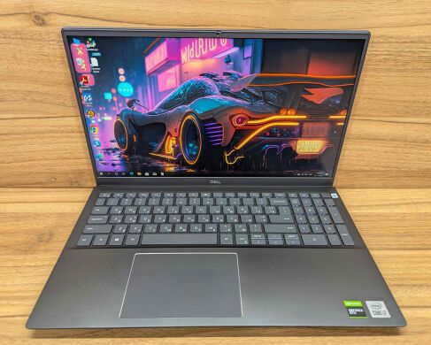 Игровой ноутбук Dell Vostro 7500 / 15.6" (1920x1080) IPS / Intel Core i7-10750H (6 (12) ядер по 2.6 - 5.0 GHz) / 16 GB DDR4 / 512 GB SSD / nVidia GeForce GTX 1650, 4 GB GDDR6, 128-bit / WebCam / TouchID / Windows 10