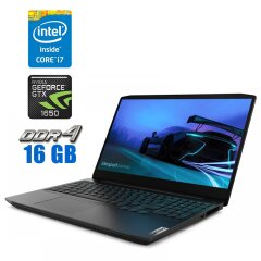 Игровой ноутбук Lenovo IdeaPad Gaming 3 / 15.6" (1920x1080) IPS / Intel Core i7-10750H (6 (12) ядра по 2.6 - 5.0 GHz) / 16 GB DDR4 / 256 GB SSD + 1000 GB HDD / nVidia GeForce GTX 1650, 4 GB GDDR6, 128-bit / WebCam