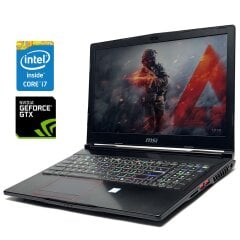Ігровий ноутбук Б-клас MSI Raider GE63VR / 15.6" (1920x1080) TN / Intel Core i7-7700HQ (4 (8) ядра по 2.8 - 3.8 GHz) / 16 GB DDR4 / 256 GB SSD / nVidia GeForce GTX 1070, 8 GB GDDR5, 256-bit / WebCam / Win 10 Pro