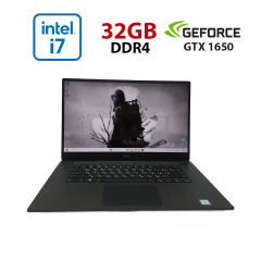 Ігровий ультрабук Dell XPS 15 7590 / 15.6" (1920x1080) IPS / Intel Core i7-9750H (6 (12) ядер по 2.6 - 4.5 GHz) / 32 GB DDR4 / 512 GB SSD NVMe / nVidia GeForce GTX 1650, 4 GB GDDR5, 128-bit / WebCam