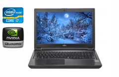 Мобільна робоча станція Б-клас Fujitsu Celsius H780 / 15.6" (1920x1080) IPS / Intel Core i7-8750H (6 (12) ядер по 2.2 - 4.1 GHz) / 16 GB DDR4 / 512 GB SSD / nVidia Quadro P600, 4 GB GDDR5, 128-bit / WebCam / USB Type-C