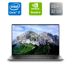 Мобільна робоча станція Dell Precision 5560 / 15.6" (1920x1080) IPS / Intel Core i7-11850H (8 (16) ядер по 2.5 - 4.8 GHz) / 32 GB DDR4 / 512 GB SSD / nVidia Quadro T1200, 4 GB GDDR6, 128-bit / TouchID / WebCam / Windows 11