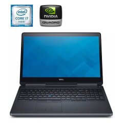 Мобильная рабочая станция Dell Precision 7510 / 15.6" (1920x1080) IPS Touch / Intel Core i7-6920HQ (4 (8) ядра по 2.9 - 3.8 GHz) / 32 GB DDR4 / 256 GB SSD M.2 + 500 GB HDD / nVidia Quadro M2000M, 4 GB GDDR5, 128-bit / WebCam
