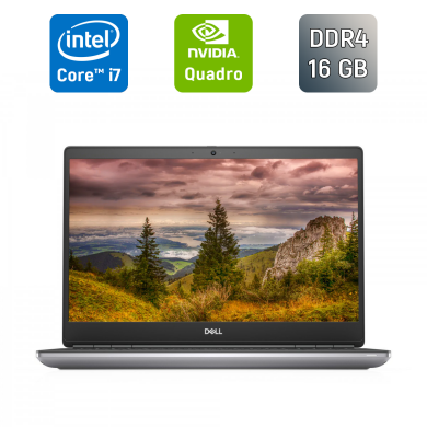 Мобильная рабочая станция Dell Precision 7550 / 15.6" (3840x2160) IPS / Intel Core i7-10750H (6 (12) ядер по 2.6 - 5.0 GHz) / 16 GB DDR4 / 512 GB SSD / nVidia Quadro T1000, 4 GB GDDR5, 128-bit / WebCam / HDMI Мобильная рабочая станция Dell Precision 7550 / 15.6" (3840x2160) IPS / Intel Core i7-10750H (6 (12) ядер по 2.6 - 5.0 GHz) / 16 GB DDR4 / 512 GB SSD / nVidia Quadro T1000, 4 GB GDDR5, 128-bit / WebCam / HDMI
