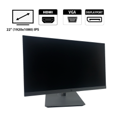Монітор HP EliteDisplay E223 / 22" (1920x1080) IPS / 1x HDMI, 1x DP, 1x VGA, 3x USB 3.0