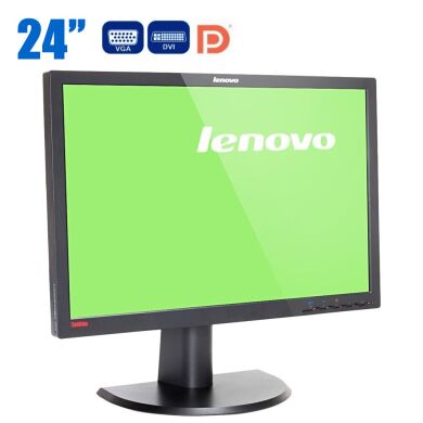 Монитор Б-класс Lenovo ThinkVision LT2452pw / 24" (1920x1200) TN / VGA, DVI, DP / VESA 100x100 Монитор Б-класс Lenovo ThinkVision LT2452pw / 24" (1920x1200) TN / VGA, DVI, DP / VESA 100x100