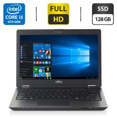 Нетбук Fujitsu LifeBook U727 / 12.5" (1920x1080) IPS / Intel Core i5-6200U (2 (4) ядра по 2.3 - 2.8 GHz) / 8 GB DDR4 / 128 GB SSD / Intel HD Graphics 620 / WebCam / VGA