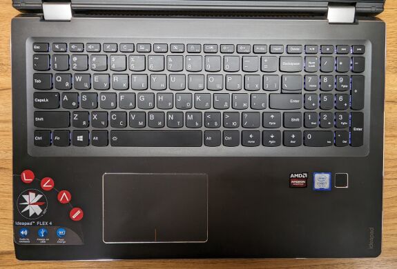 Ноутбук-трансформер Б-класс Lenovo IdeaPad Flex 510S-141KB / 15.6" (1920x1080) IPS Touch / Intel Core i7-7500U (2 (4) ядра по 2.7 - 3.5 GHz) / 16 GB DDR4 / 480 GB SSD / AMD Radeon R7 M460, 2 GB GDDR5, 64-bit / WebCam / Fingerprint / Windows 10