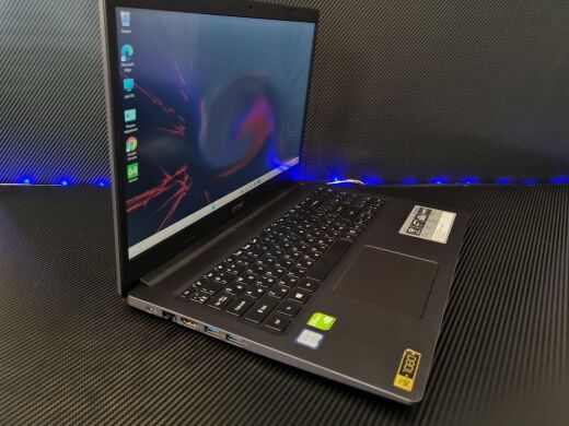 Ноутбук Acer Aspire 3 A315-55KG / 15.6" (1920x1080) TN / Intel Core i3-7020U (2 (4) ядра по 2.3 GHz) / 8 GB DDR4 / 240 GB SSD / nVidia GeForce MX130, 2 GB GDDR5, 64-bit / WebCam / HDMI