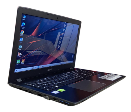Ноутбук Acer Aspire E5-576 / 15.6" (1366x768) TN / Intel Core i5-8250U (4 (8) ядра по 1.6 - 3.4 GHz) / 12 GB DDR3 / 128 GB SSD + 500 GB HDD / nVidia GeForce MX150, 2 GB GDDR5, 64-bit / WebCam / HDMI
