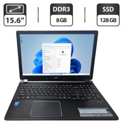 Ноутбук Acer Aspire V5-573 / 15.6" (1366x768) TN / Intel Core i3-4010U (2 (4) ядра по 1.7 GHz) / 8 GB DDR3 / 128 GB SSD / Intel HD Graphics 4400 / WebCam
