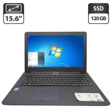 Ноутбук Asus E502S Black / 15.6" (1366x768) TN / Intel Pentium N3700 (4 ядра по 1.6 - 2.4 GHz) / 4 GB DDR3 / 120 GB SSD / Intel HD Graphics / WebCam