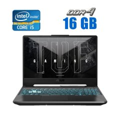 Ноутбук Б-класс Asus TUF Gaming F15 FX506L / 15.6" (1920x1080) IPS / Intel Core i5-10300H (4 (8) ядра по 2.5 - 4.5 GHz) / 16 GB DDR4 / 250 GB SSD / Intel UHD Graphics / WebCam 