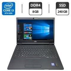 Ноутбук Б-класс Fujitsu LifeBook E449 / 14" (1920x1080) IPS / Intel Core i3-8130U (2 (4) ядра по 2.2 - 3.4 GHz) / 8 GB DDR4 / 240 GB SSD / Intel UHD Graphics 620 / WebCam
