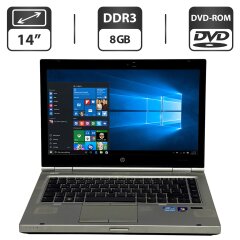 Ноутбук Б-класс HP EliteBook 8460p / 14" (1600x900) TN / Intel Core i5-2520M (2 (4) ядра по 2.5 - 3.2 GHz) / 8 GB DDR3 / 500 GB HDD / Intel HD Graphics 3000 / WebCam / DVD-ROM
