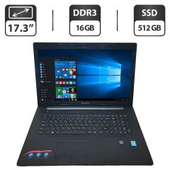 Ноутбук Б-класс Lenovo G70-80 / 17.3" (1600x900) TN / Intel Core i3-5005U (2 (4) ядра по 2.0 GHz) / 16 GB DDR3 / 512 GB SSD / Intel HD Graphics 5500 / WebCam / DVD-ROM
