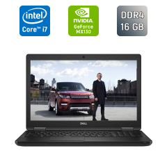 Ноутбук Dell Latitude 5590 / 15.6" (1920x1080) IPS / Intel Core i7-8650U (4 (8) ядра по 1.9 - 4.2 GHz) / 16 GB DDR4 / 512 GB SSD / nVidia GeForce MX130, 2 GB GDDR5, 64-bit / WebCam / HDMI / Windows 10