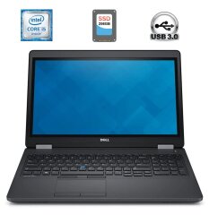 Ноутбук Dell Latitude E5550 / 15.6" (1366x768) TN / Intel Core i5-5300U (2 (4) ядра по 2.3 - 2.9 GHz) / 8 GB DDR3 / 256 GB SSD / Intel HD Graphics 5500 / USB 3.0 / HDMI / WebCam