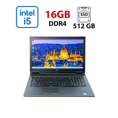 Ноутбук Dell Precision 7730 / 17.3" (1920x1080) TN / Intel Core i5-8300H (4 (8) ядра по 2.3 - 4.0 GHz) / 16 GB DDR4 / 512 GB SSD / Intel UHD Graphics 630 / NoWebCam