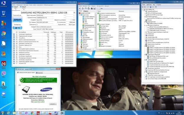 Ноутбук Dell Precision M6400 / 17" (1920x1200) TN LED / Intel Core 2 Quad Q9300 (4 ядра по 2.5 GHz) / 8 GB DDR3 / 128 GB SSD+500 GB HDD / nVidia Quadro FX 3700M, 1 GB GDDR3, 256-bit / WebCam / DVD-RW / Fingerprint