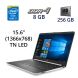 Ноутбук HP 15-dy1071wm / 15.6" (1366x768) TN LED / Intel Core i7-1065G7 (4 (8) ядра по 1.3 - 3.9 GHz) / 8 GB DDR4 / 256 GB SSD / WebCam / USB 3.0 / HDMI