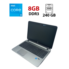 Ноутбук HP ProBook 450 G2 / 15.6" (1366x768) TN / Intel Core i5-5200U (2 (4) ядра по 2.2 - 2.7 GHz) / 8 GB DDR3 / 240 GB SSD / Intel HD Graphics 5500 / WebCam