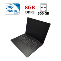 Ноутбук Lenovo IdeaPad 320-14 / 14" (1366x768) TN / Intel Pentium N4200 (4 ядра по 1.1 - 2.5 GHz) / 8 GB DDR3 / 500 GB HDD / AMD Radeon 530, 2 GB GDDR5, 64-bit / WebCam / WebCam / HDMI