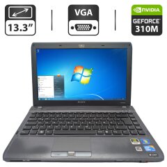 Ноутбук Sony VPC S13 / 13.3" (1366x768) TN / Intel Core i5-580M (2 (4) ядра по 2.6 - 3.3 GHz) / 6 GB DDR3 / 500 GB HDD / nVidia GeForce 310M, 512 MB GDDR3, 64-bit / WebCam / DVD-ROM