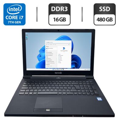 Ноутбук Terra Mobile 1542K / 15.6" (1920x1080) TN / Intel Core i7-7700T (4 (8) ядра по 2.9 - 3.8 GHz) / 16 GB DDR3 / 480 GB SSD / Intel HD Graphics 630 / WebCam / DVD-ROM / Windows 11