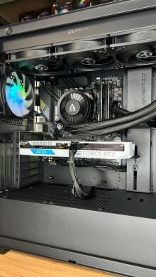 Сборка под заказ: компьютер Cougar Duoface Pro RGB Tower / AMD Ryzen 7 5800X3D (8 (16) ядер по 3.4 - 4.5 GHz) / 32 GB DDR4 / 2000 GB SSD M.2 / nVidia GeForce RTX 4060, 8 GB GDDR6, 128-bit / 750W