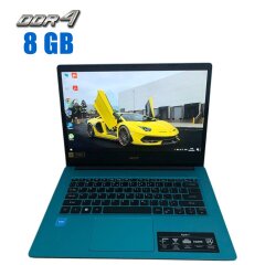 Ультрабук Acer Aspire 1 A114-33-C0J7 / 14" (1920x1080) IPS / Intel Celeron N4500 (2 ядра по 1.1 - 2.8 GHz) / 8 GB DDR4 / 120 GB eMMC + 128 GB SSD M.2 / Intel UHD Graphics / WebCam / Win 10 Home 