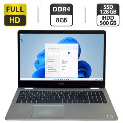 Ультрабук Б-клас Dell Inspiron 15 5593 / 15.6" (1920x1080) IPS / Intel Core i5-1035G1 (4 (8) ядра по 1.0 - 3.6 GHz) / 8 GB DDR4 / 128 GB SSD + 512 GB HDD / Intel UHD Graphics / WebCam