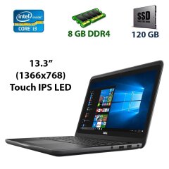 Ультрабук Dell Latitude 13 3380 / 13.3" (1366x768) Touch IPS LED / Intel Core i3-6006U (2 (4) ядра по 2.0 GHz) / 8 GB DDR4 / 120 GB SSD / USB 3.0 / HDMI