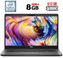 Ультрабук Dell Latitude 5300 / 13.3" (1366x768) TN / Intel Core i5-8265U (4 (8) ядра по 1.6 - 3.9 GHz) / 8 GB DDR4 / 512 GB SSD M.2 / Intel UHD Graphics 620 / WebCam / Windows 10 лицензия