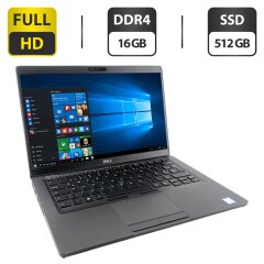 Ультрабук Dell Latitude 5401 / 14" (1920x1080) IPS / Intel Core i5-9400H (4 (8) ядра по 2.5 - 4.3 GHz) / 16 GB DDR4 / 512 GB SSD / Intel UHD Graphics 630 / WebCam