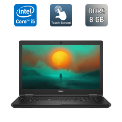 Ультрабук Dell Latitude 5590 / 15.6" (1920x1080) IPS Touch / Intel Core i5-8350U (4 (8) ядра по 1.7 - 3.6 GHz) / 8 GB DDR4 / 256 GB SSD / Intel UHD Graphics 620 / HDMI / WebCam / Windows 10