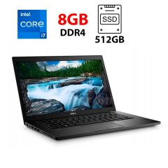 Ультрабук Dell Latitude 7490 / 14" (1920x1080) IPS / Intel Core i7-8650U (4 (8) ядра по 1.9 - 4.2 GHz) / 8 GB DDR4 / 512 GB SSD / Intel UHD Graphics 620 / WebCam