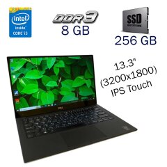 Ультрабук Dell XPS 13 9343 / 13.3" (3200x1800) IPS Touch / Intel Core i5-5200U (2 (4) ядра по 2.2 - 2.7 GHz) / 8 GB DDR3 / 256 GB SSD / Intel HD Graphics 5500 / NO WebCam