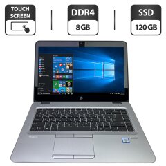 Ультрабук HP EliteBook 840 G3 / 14" (1920x1080) TN Touch / Intel Core i5-6300U (2 (4) ядра по 2.4 - 3.0 GHz) / 8 GB DDR4 / 120 GB SSD / Intel HD Graphics 520 / WebCam