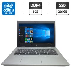 Ультрабук HP ProBook 640 G4 / 14" (1920x1080) IPS / Intel Core i5-8250U (4 (8) ядра по 1.6 - 3.4 GHz) / 8 GB DDR4 / 256 GB SSD / Intel UHD Graphics 620 / WebCam