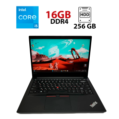 Ультрабук Lenovo ThinkPad E14 / 14" (1920x1080) IPS / Intel Core i5-10310U (4 (8) ядра по 1.7 - 3.4 GHz) / 16 GB DDR4 / 256 GB SSD / Intel UHD Graphics / WebCam