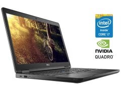 Мобільна робоча станція Dell Precision 3520 / 15.6" (1366x768) TN / Intel Core i7-7700HQ (4 (8) ядра по 2.8 - 3.8 GHz) / 8 GB DDR4 / 512 GB SSD M.2 / nVidia Quadro M620, 2 GB GDDR5, 128-bit / WebCam / Win 10 Pro