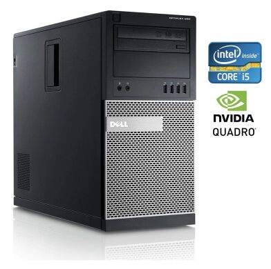 Игровой ПК Dell Optiplex 990 Tower / Intel Core i5-2400 (4 ядра по 3.1 - 3.4 GHz) / 16 GB DDR3 / 120 GB SSD + 500 GB HDD / nVidia Quadro K620, 2 GB GDDR3, 128-bit / DVD-RW / Win 10 Pro + Кабель питания Игровой ПК Dell Optiplex 990 Tower / Intel Core i5-2400 (4 ядра по 3.1 - 3.4 GHz) / 16 GB DDR3 / 120 GB SSD + 500 GB HDD / nVidia Quadro K620, 2 GB GDDR3, 128-bit / DVD-RW / Win 10 Pro + Кабель питания