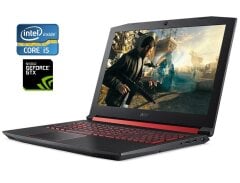 Ігровий ноутбук Acer Nitro 5 AN515-53 / 15.6" (1920x1080) IPS / Intel Core i5-8300H (4 (8) ядра по 2.3 - 4.0 GHz) / 16 GB DDR4 / 120 GB SSD + 500 GB HDD / nVidia GeForce GTX 1050 Ti, 4 GB GDDR5, 128-bit / WebCam
